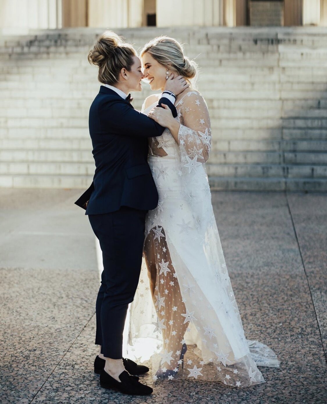 Maddie + J Photographer: Steph Sorenson Maddie wearing Rue de Seine.