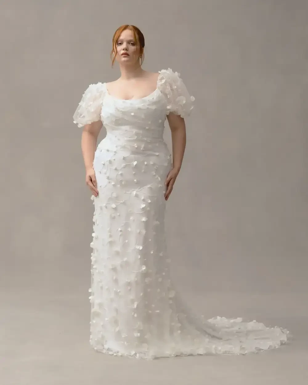 Model wearing a Alexandra Grecco gown Alexandra Grecco