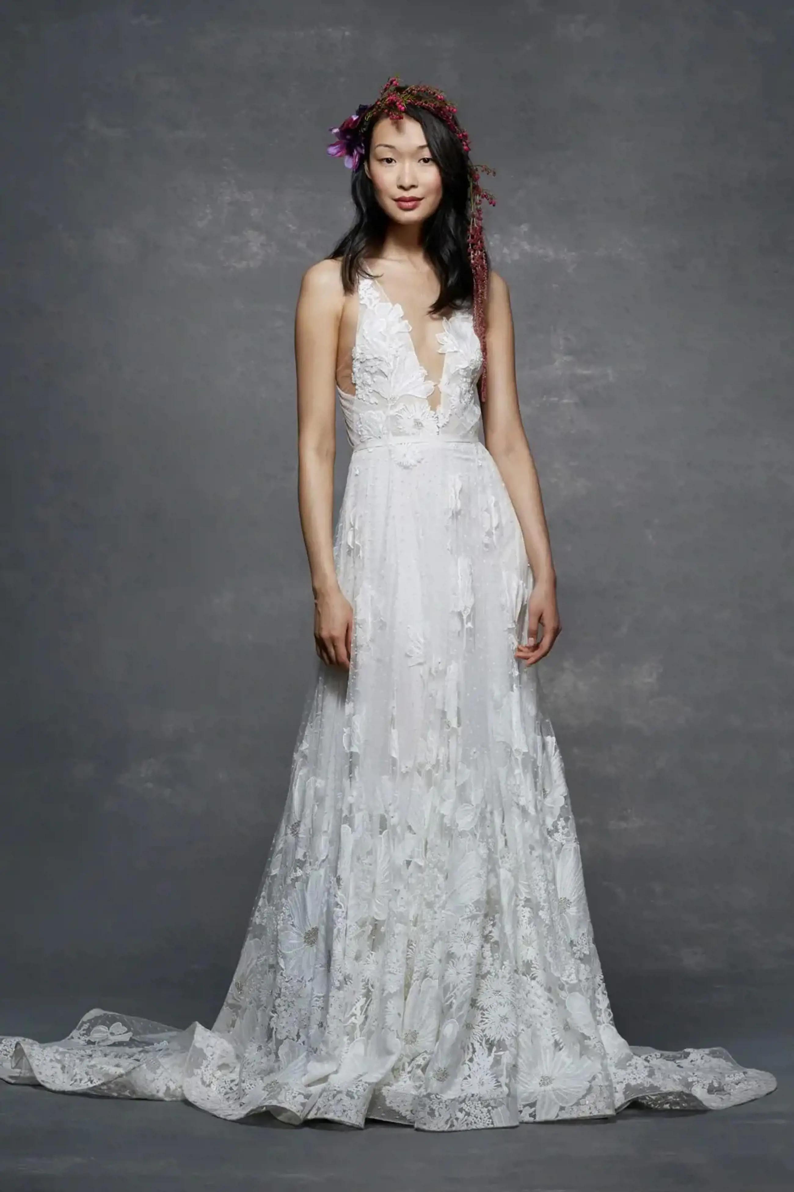 Model wearing a Marchessa Notte gown