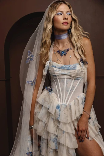 Rue De Seine Jacqueline in Blue Rose #2 thumbnail