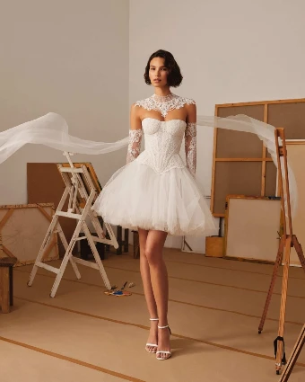 Milla Nova Colore Tulle Mini Skirt #0 thumbnail